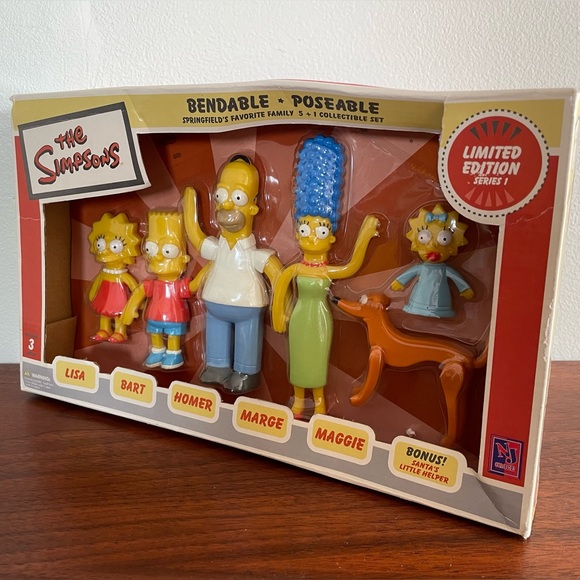 The Simpsons Limited Edition Series 1 Bendable Figures - Picture 1 of 5